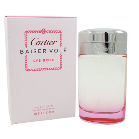 cartier baiser vole lys rose 100ml|CARTIER Baiser Vole Lys Rose Eau De Toilette Spray, 3.3 Ounce.